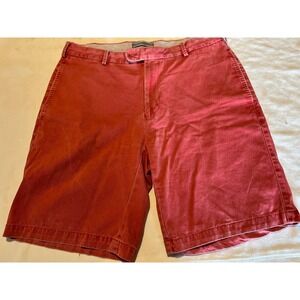 Peter Milar Red Chino Shorts Mens Casual Summer Travel‎ Walk Shorts